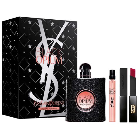 ysl opium black 30ml|opium black gift set boots.